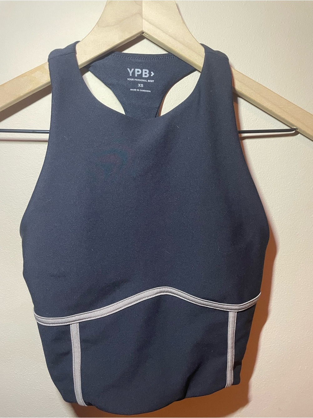YPB by Abercrombie & Fitch Black Athletic Top XS Sleek Sporty Athleisure